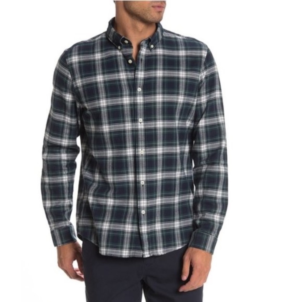 Slate & Stone Plaid Print Trim Fit Shirt